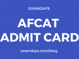 afcat admit card