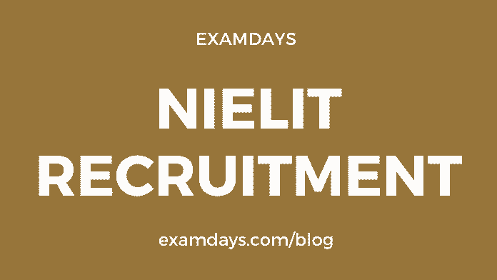 nielit recruitment