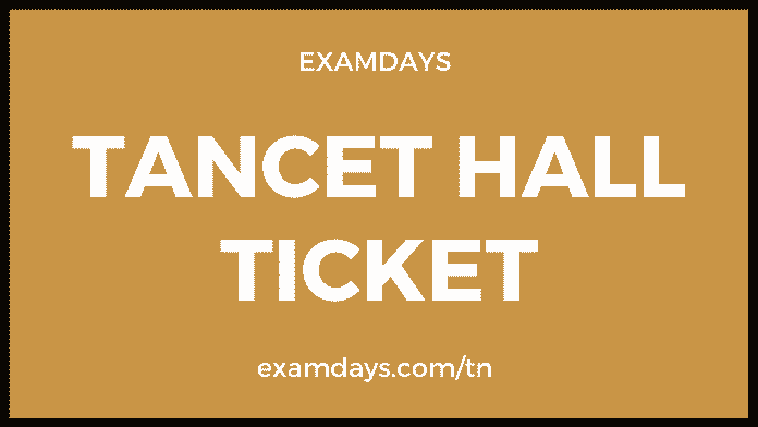 tancet hall ticket