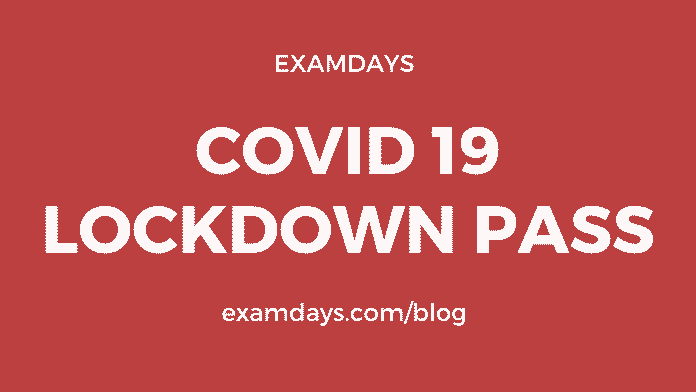 covid 19 lockdown pass