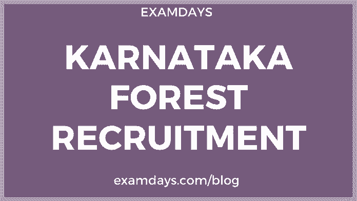 karnataka forest department recruitment