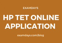 hp tet online application