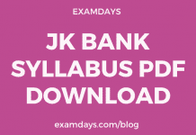 jk bank syllabus