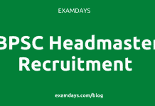 bpsc headmaster recruitment