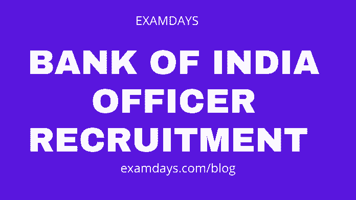 bank of india officer recruitment