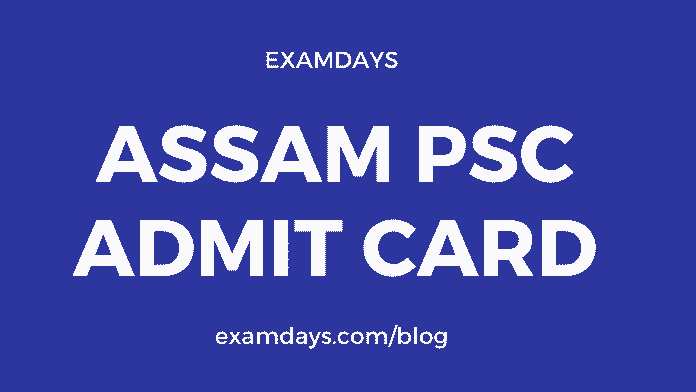 Assam admit card