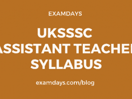 uksssc assistant teacher syllabus