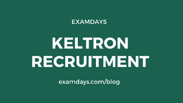keltron recruitment notification