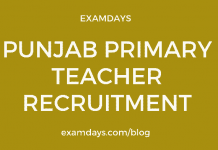 punjab pre primary teacher recruitment