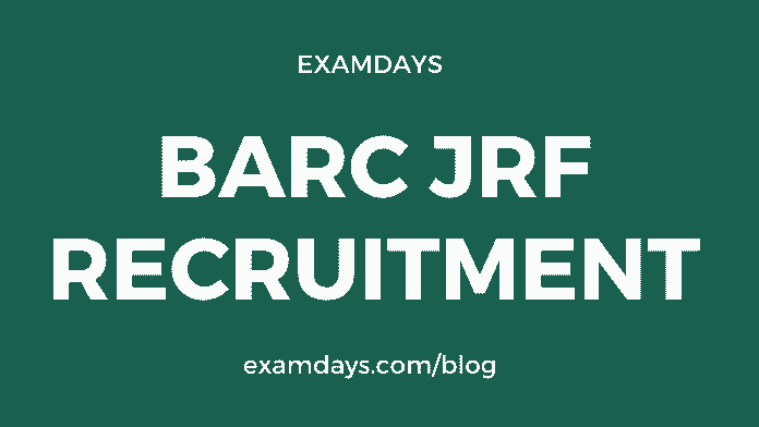 barc jrf recruitment