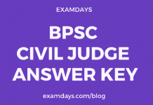 bpsc civil judge answer key