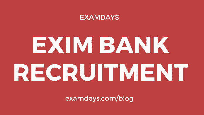 exim bank recruitment