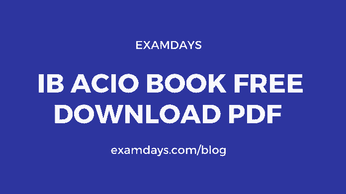 ib acio book free download pdf