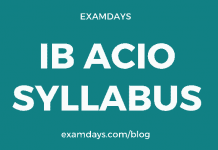 ib acio syllabus