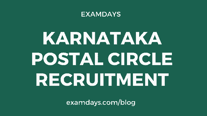 karnataka postal circle recruitment