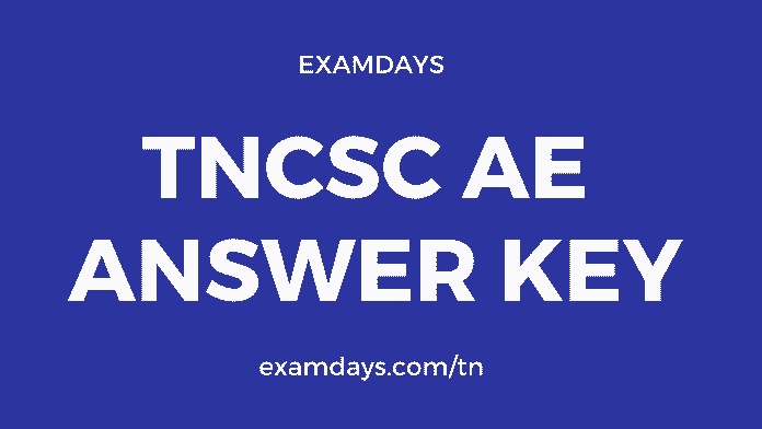 tncsc ae answer key