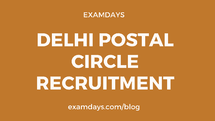 delhi postal circle recruitment