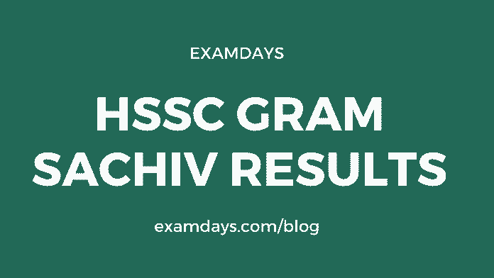 hssc gram sachiv result