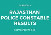 rajasthan police constable results