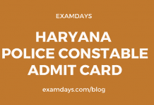 haryana police constable admit card