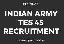 indian army tes 45 recruitment