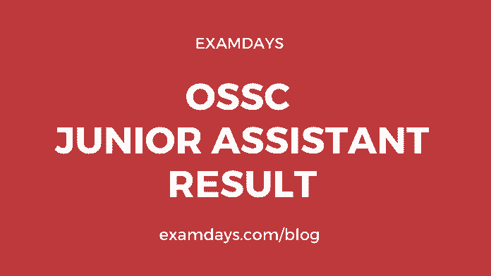 ossc junior assistant result