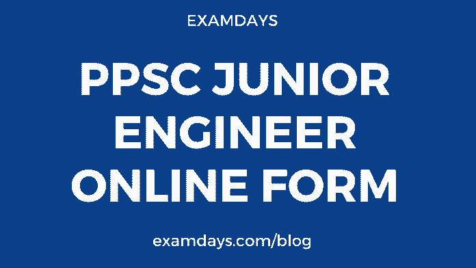 ppsc junior engineer online form