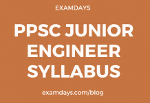 ppsc junior engineer syllabus