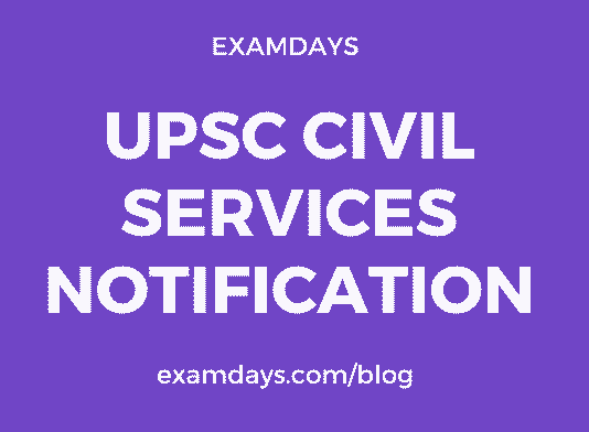 upsc civil services notification