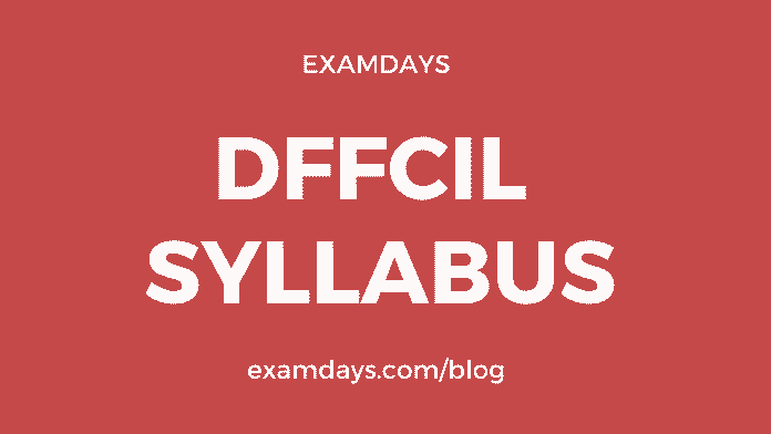dfccil syllabus