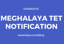 meghalaya tet notification