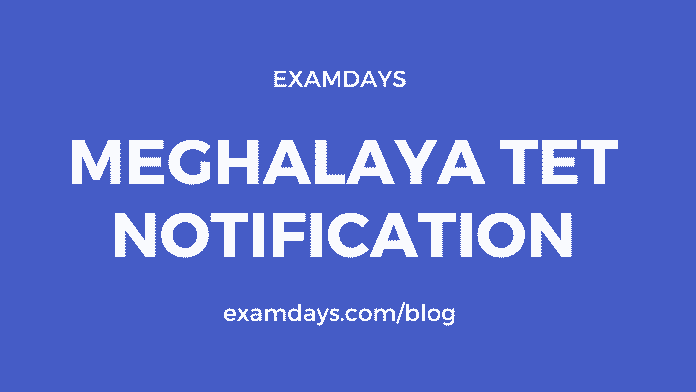 meghalaya tet notification