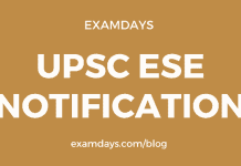 upsc ese notification