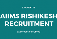 aiims rishikesh recruitment