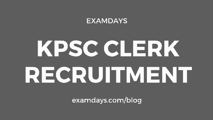 kpsc clerk recruitment