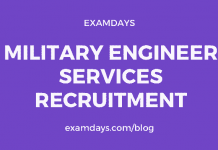 military engineer services recruitment