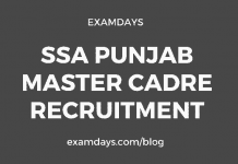 ssa punjab master cadre recruitment