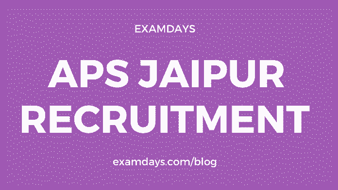 aps jaipur recruitment