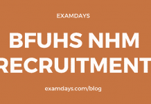 bfuhs nhm recruitment