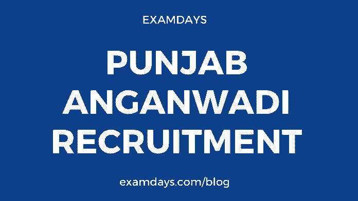 punjab anganwadi recruitment
