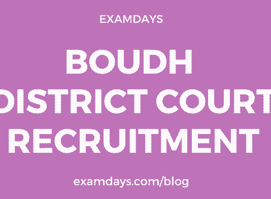 boudh district court recruitment