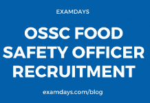 ossc food safety officer recruitment