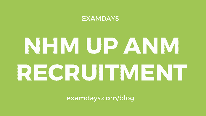 nhm up anm recruitment