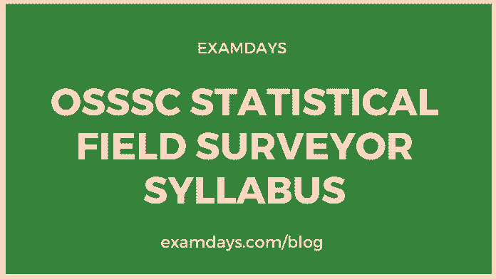 ossc statistical field surveyor syllabus