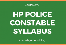 hp police constable syllabus