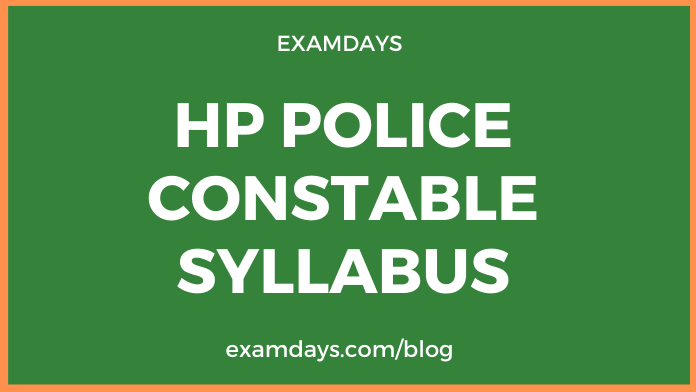 hp police constable syllabus