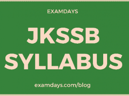 jkssb syllabus pdf