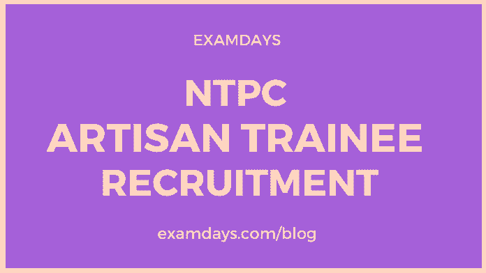 ntpc artisan trainee recruitment