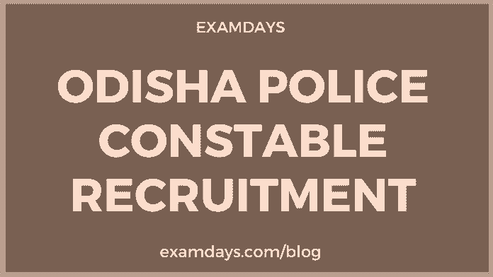 odisha police constable recruitment