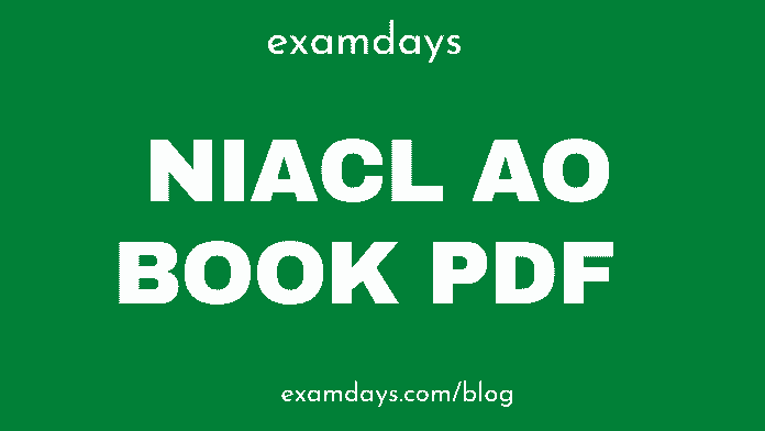 NIACL AO Book PDF